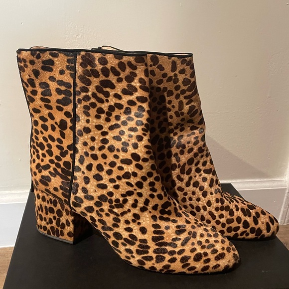 J. Crew Shoes - NWT / B J.Crew calf hair leopard bootie 12